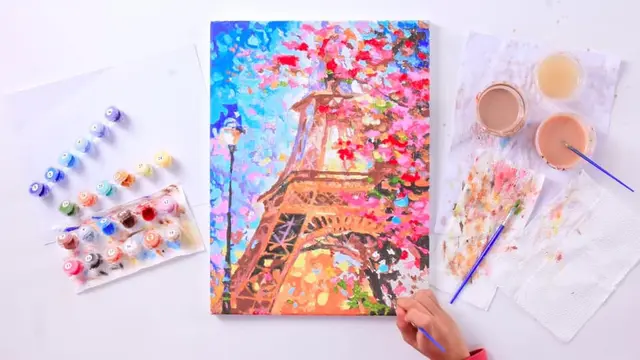 Ilustrasi paint by number