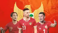 Timnas Indonesia - Stefano Lilipaly, Irfan Bachdim, Marc Klok (Bola.com/Decika Fatmawaty)
