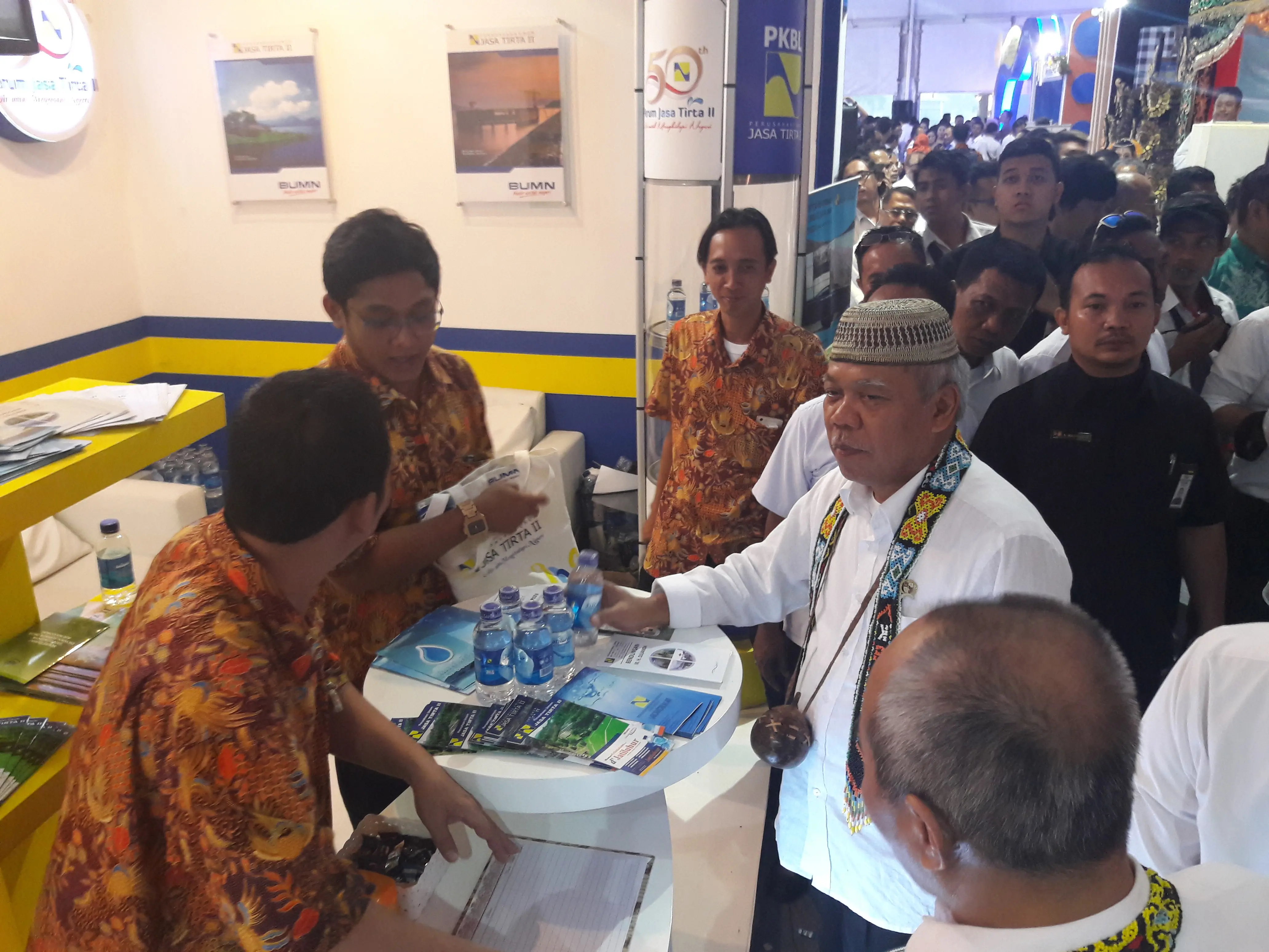 Kementerian Pekerjaan Umum dan Perumahan Rakyat memperingati Puncak Hari Air Se-Dunia di kantor Kementerian PU PR, Rabu (26/4/2017).