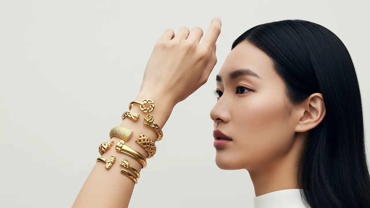 Model Gelang Emas 23 Karat 10 Gram yang Unik.
