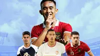 Timnas Indonesia - Justin Hubner, Ridho, Mees, Jay Idzes (Bola.com/Adreanus Titus)