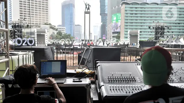 Panggung Malam Tahun Baru di Bundaran HI