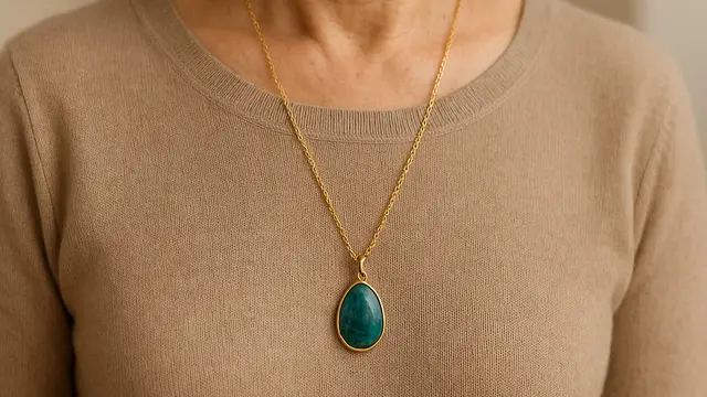 Model Kalung Rantai Panjang Buat Orang Tua 50 Tahun/Ilustrasi gambari oleh AI