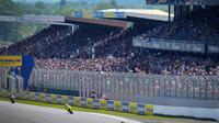 Penonton memadati Sirkuit Le Mans, Prancis pada balapan hari Minggu (12/05/2024). (X/MotoGP)
