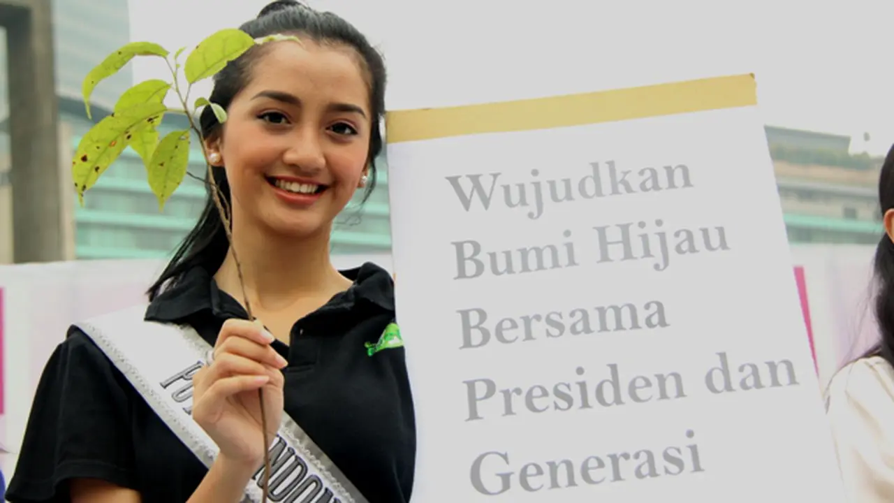 Puteri Lingkungan 2014  Ingin Presiden Baru Peduli Lingkungan
