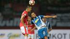 Pemain Persija Jakarta, Arthur Irawan (kiri) berduel dengan pemain RCD Espanyol pada laga persahabatan di Stadion Patriot, Bekasi, (19/7/2017). Persija kalah 0-7. (Bola.com/Nicklas Hanoatubun)