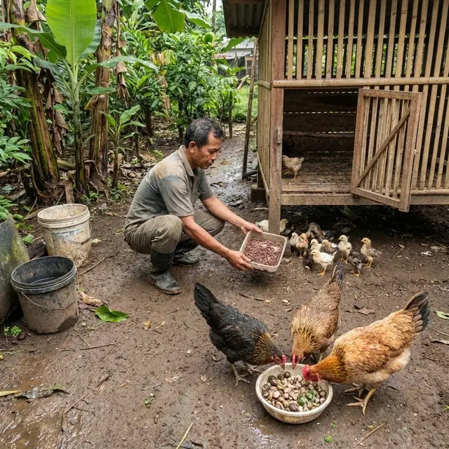 Alternatif Pakan Ternak Ayam Protein Tinggi Tidak Perlu Beli