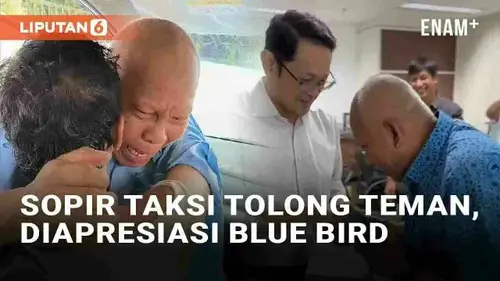 VIDEO: Viral Aksi Heroik Sopir Taksi Tolong Teman Kena Angin Duduk, Blue Bird Beri Penghargaan