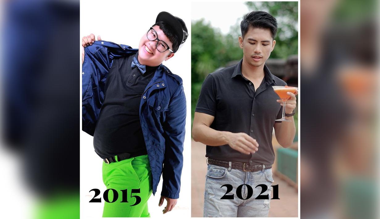 Kini Ricky Cuaca berhasil menurunkan berat badan seberat 60 kilogram. Di sisi lain, netizen juga menyoroti perubahan tubuhnya yang disebut semakin kurus. (Instagram/rickycuaca)