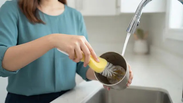 Cara Menghilangkan Noda Teh yang Menempel di Dasar Tumbler