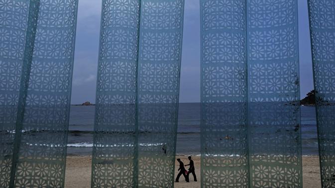 FOTO: Potret Pantai Sijung Ho di Korea Utara