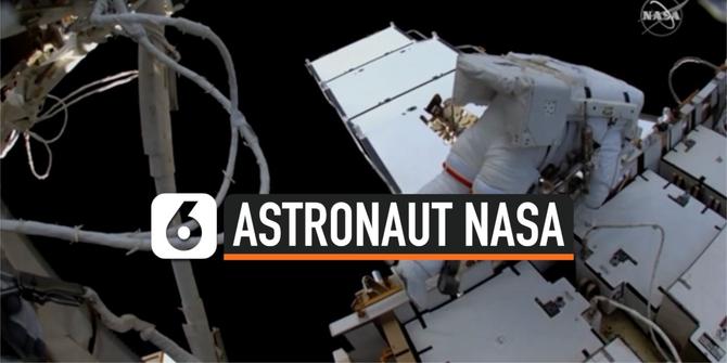 VIDEO: Detik-Detik Astronaut NASA Kesulitan Pasang Panel Surya di ISS