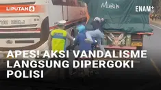 Aksi vandalisme kerap kali tidak mengenal waktu, tempat, dan hak orang lain. Seperti baru-baru ini viral dua pemotor berboncengan mencorat-coret truk di Pati, Jawa Tengah. Dua pemotor itu tak sadar aksi mereka dilakukan di dekat polisi yang bertugas.