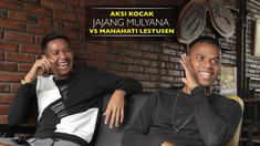 Jajang Mulyana dan Manahati Lestusen mendapatkan tantangan dari Bola.com untuk menjawab tiap pertanyaan. Bagaimana responnya?