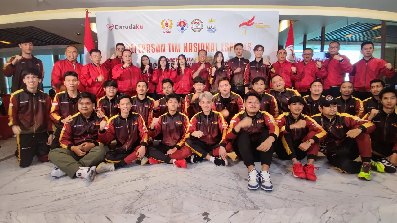 PBESI Lepas Timnas Esports Indonesia ke SEA Games 2023 Kamboja