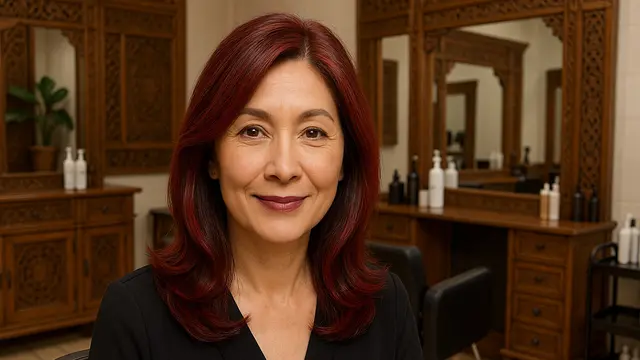 Tren Warna Rambut Ash Brown untuk Ibu-Ibu Usia 50 Tahun ke Atas