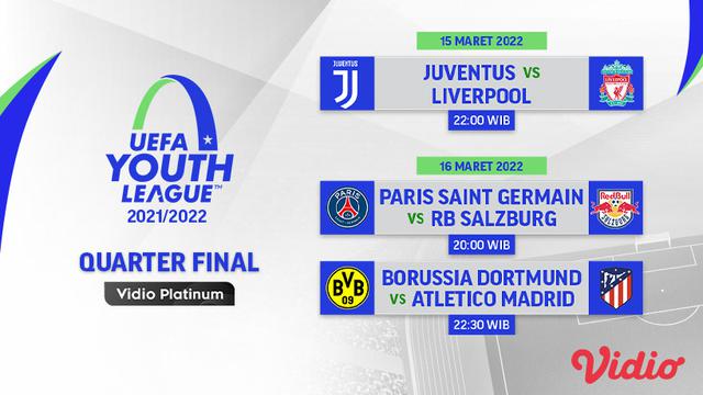 Link Live Streaming UEFA Youth League 2021/2022 di Vidio Babak Perempat Final Pekan Ini