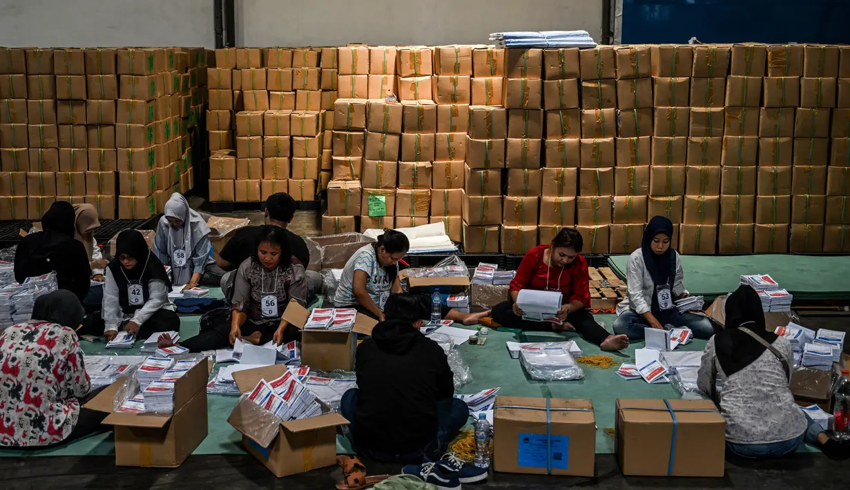 Sebagaimana diketahui masa Pemilu 2024 saat sedang memasuki tahap kampanye yang dimulai sejak tanggal 28 November hingga 10 Februari 2024. (Photo by Juni Kriswanto / AFP)