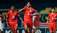 Selebrasi bek Timnas Indonesia U-17, Putu Ekayana usai membobol gawang Timor Leste dalam laga Grup A Piala AFF U-17 2026 di Stadion Gelora Joko Samudro, Gresik, Jawa Timur, Senin (13/4/2026) malam. (Dok. Timnas Indonesia)