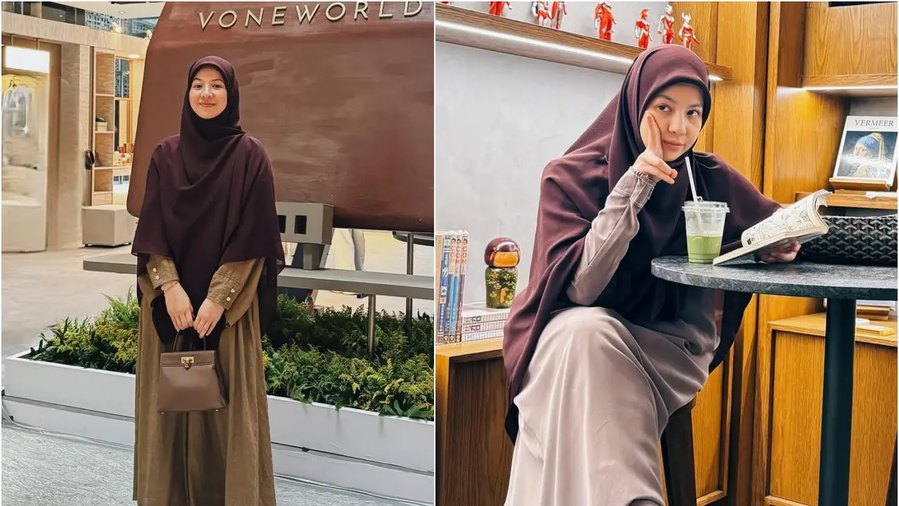 Natasha Rizky Pakai Gamis