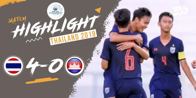 VIDEO: Thailand Masih Terus Raih Kemenangan di Piala AFF U-15 2019