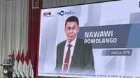 Ketua Sementara KPK, Nawawi Pomolango di acara PAKU Integritas KPK yang dihadiri ketiga pasangan capres-cawapres 2024. (Liputan6.com/Ady Anugrahadi)