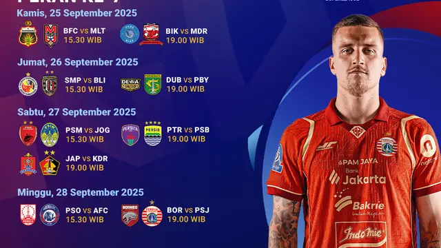 Jadwal BRI Super League pekan ketujuh live eksklusif di Vidio. (dok. vidio.com)