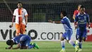 Ekspresi pemain Persib setelah menang melawan Pusamania Borneo FC dalam laga leg kedua perempatfinal Piala Presiden 2015 di Stadion Si Jalak Harupat, Bandung, Sabtu (26/9/2015). (Bola.com/Arief Bagus)