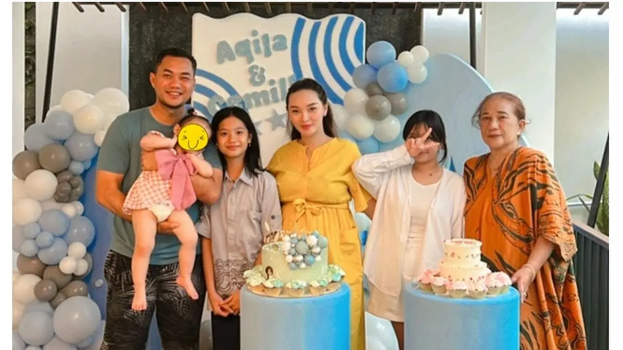 6 Potret Zaskia Gotik Rayakan Ulang Tahun Anak Sambung, Tak Dihadiri Imel PC