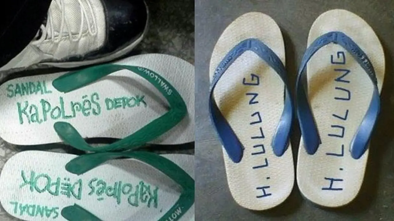 6 Tulisan di Sandal Jepit Tanda Kepemilikan Ini Bikin Ngakak