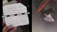 Surat pelaku pengambil jas hujan (TikTok/@anggisiskams)