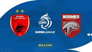 PSM Makassar vs Borneo FC. (Bola.com/Wiwig Prayugi)