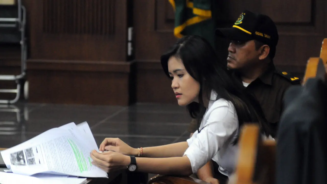 Jessica Wongso di persidangan