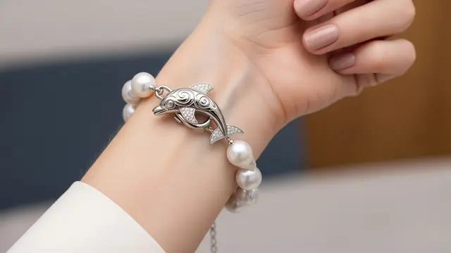 Model Gelang Mutiara Modern Baroque untuk Pesta /Ilustrasi gambar AI