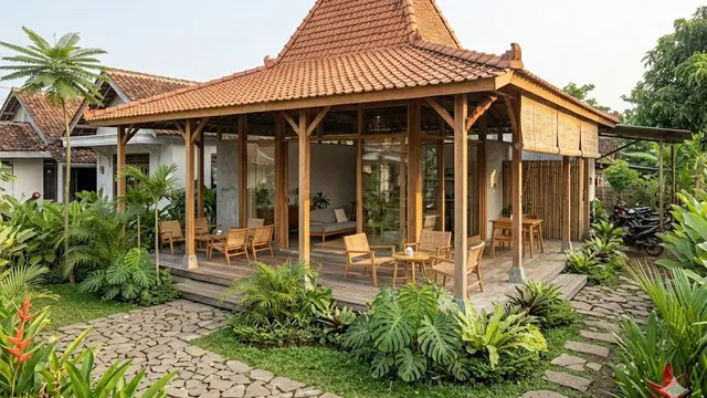 Rumah Joglo dengan Sentuhan Modern