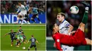 Cristiano Ronaldo membawa pengaruh yang besar untuk prestasi timnas Portugal, ia memberikan gelar bergengsi pertama untuk Portugal pada Piala Eropa 2016. Berikut aksi keren Ronaldo ketika bermain untuk Timnas Portugal. (kolase foto AFP)