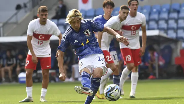 Foto: Setelah Jerman, Giliran Turki Jadi Korban Keganasan Pasukan Samurai Biru pada Laga Persahabatan FIFA Matchday