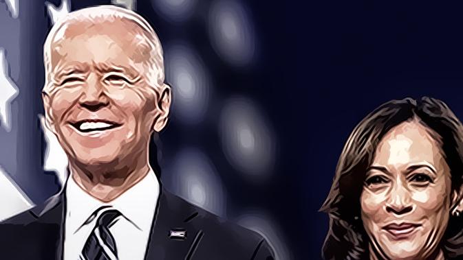 Ilustrasi Pilpres AS 2020, Joe Biden - Jill Biden. (Liputan6.com/Abdillah)
