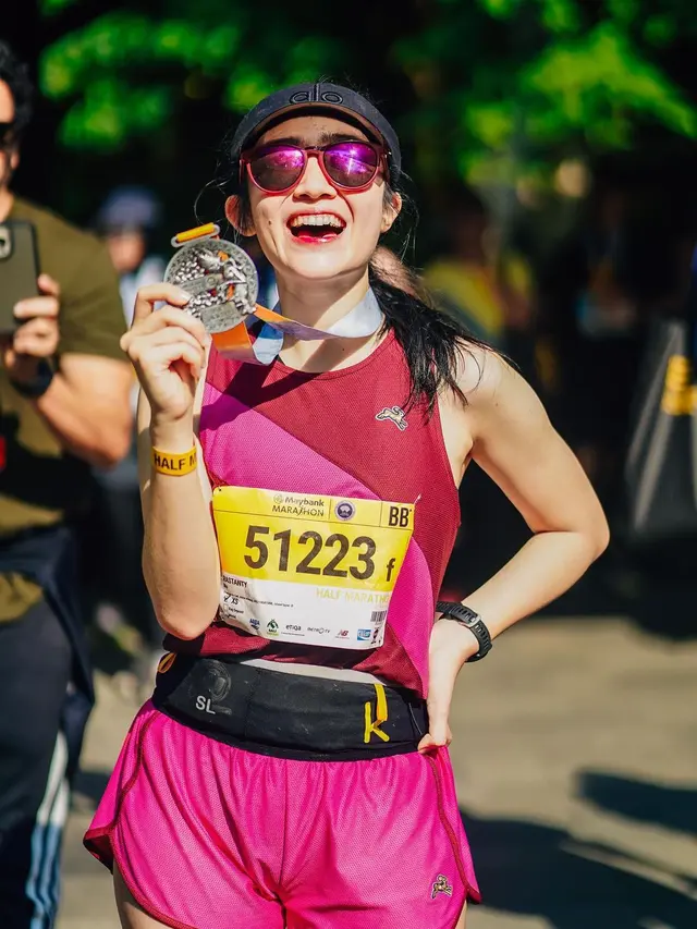 Febby Rastanty ikut half maraton (Instagram/febbyrastanty)