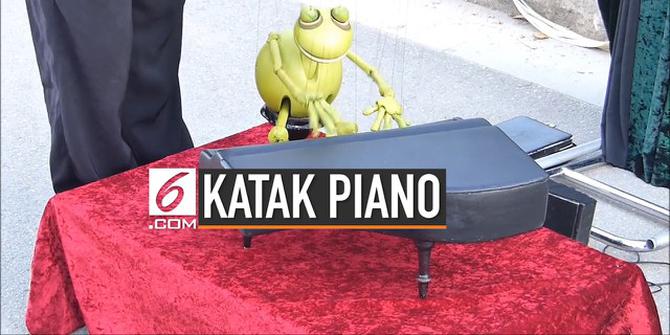 VIDEO: Mahir Bermain Piano, 'Katak' Ini Jadi Pusat Perhatian