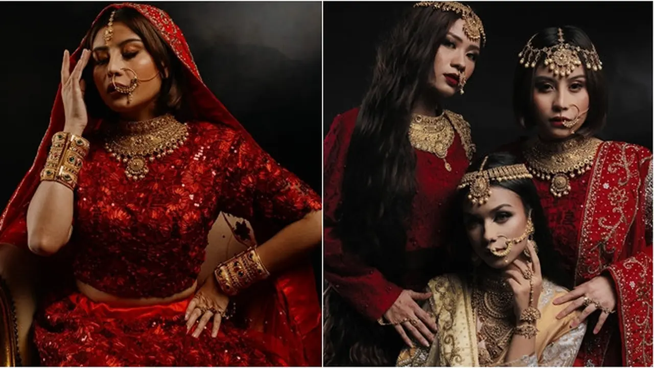Pesona Awkarin Dalam Balutan Sari India