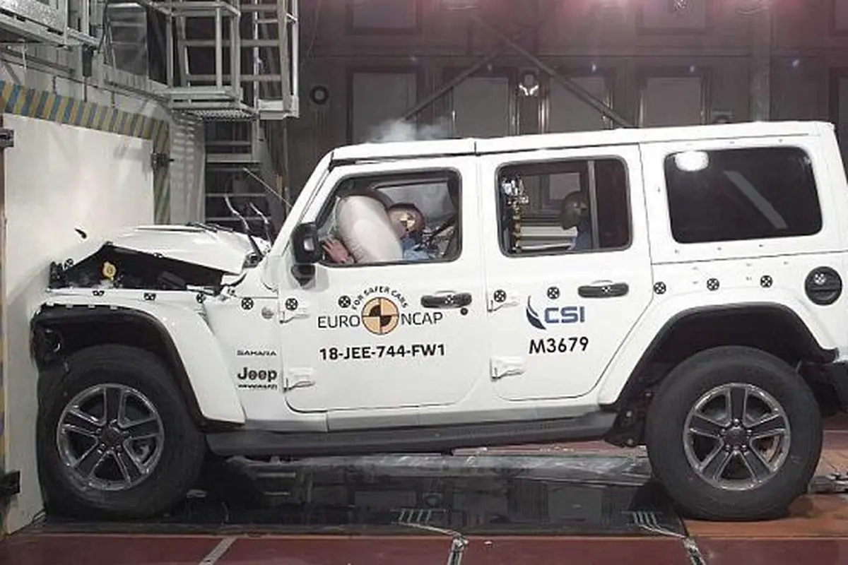 Uji Tabrak Jeep Wrangler Hanya 1 Bintang