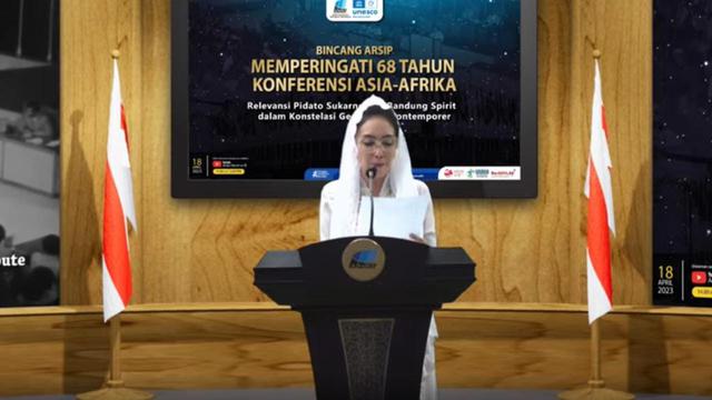 Duta Arsip Nasional Republik Indonesia (RI) Rieke Diah Pitaloka mengajak negara-negara Asia-Afrika berkontribusi untuk mewujudkan perdamaian dunia, melalui teknologi informasi.