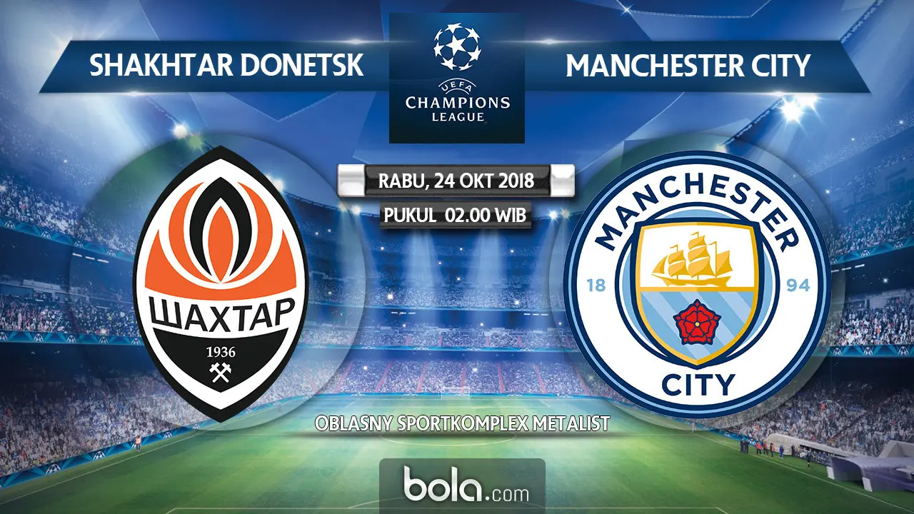 Shakhtar Donetsk Vs Manchester City