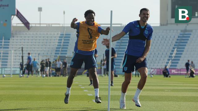 Foto: Mengintip Langsung Keseruan Timnas Inggris Saat Berlatih untuk Persiapan Laga Lanjutan Piala Dunia 2022
