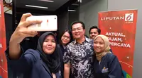Adi Kusuma, pendiri Biznet, bersama peserta Inspirato. Dok: Tommy Kurnia/Liputan6.com