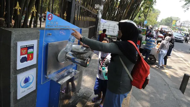 Ada Air Siap Minum untuk Para Pejalan Kaki di Bogor