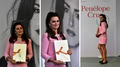 Gaya Penelope Cruz saat Terima Penghargaan di Festival Film San Sebastian 2022, Tampil Vintage&nbsp;(AP Photo/Alvaro Barrientos)
