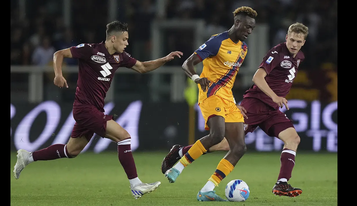 Statistik Abraham sendiri tidak begitu memukau karena ia tercatat hanya melepaskan tiga tembakan. Namun, hal tersebut membuktikan efektivitas Abraham ketika berada di depan gawang lawan. (La Presse via AP/Alberto Gandolfo)