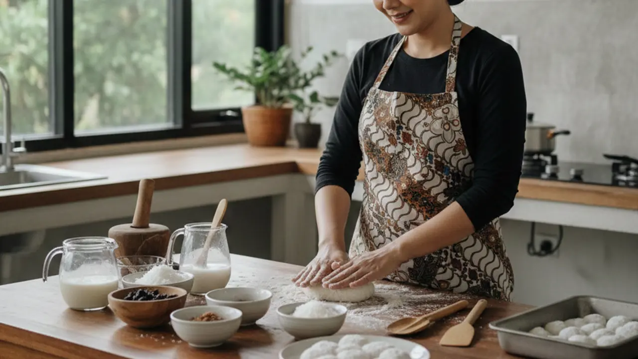 membuat kue